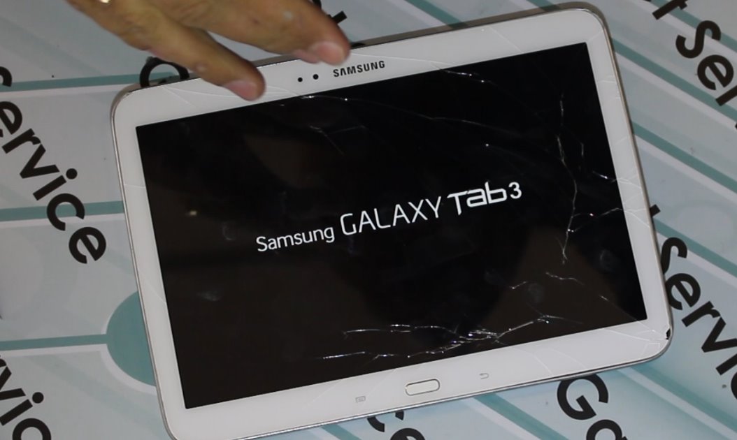 разбитый экран Samsung Galaxy Tab 3 P5200